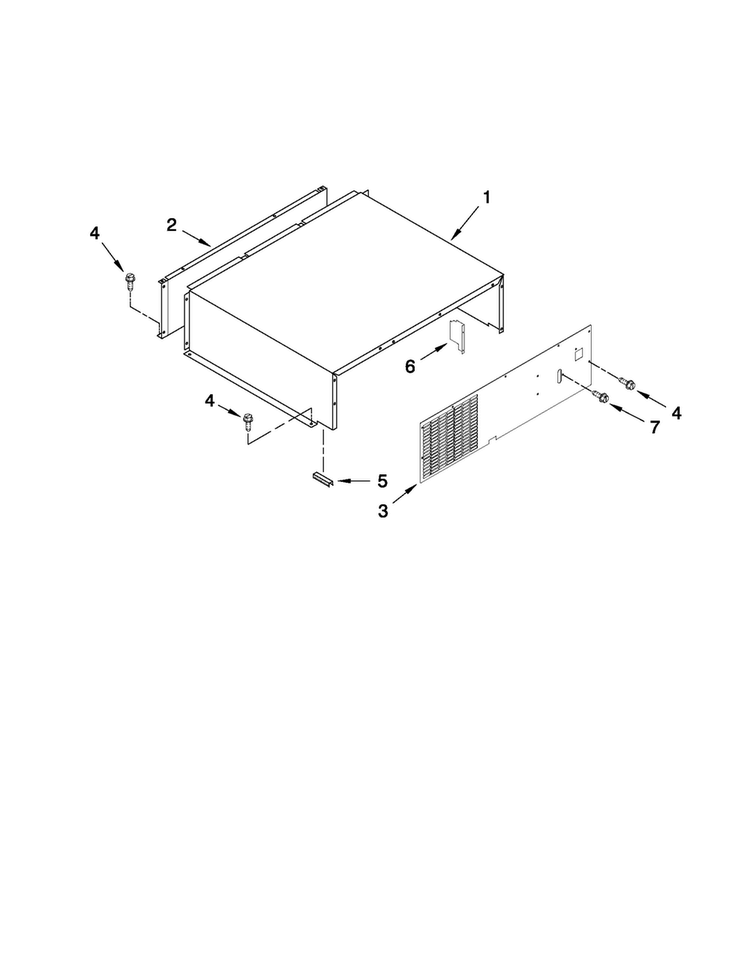 Top Grille And Unit Cover Parts Diagram and Parts List for JB36NXFXLW03  Jenn-Air Refrigerator