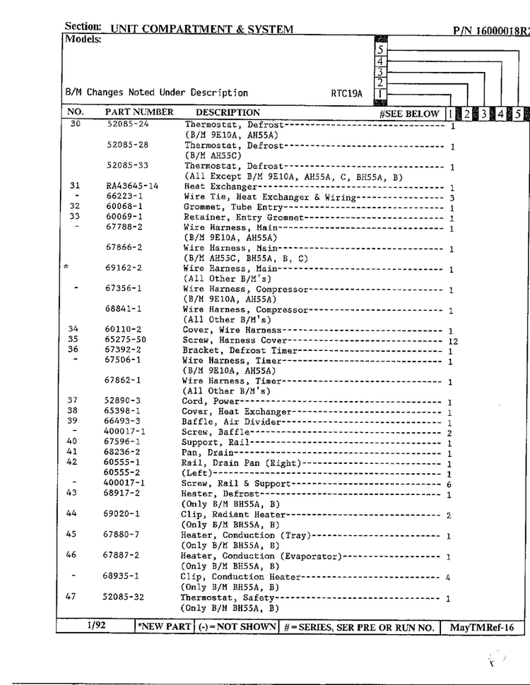 Unit Compartment And System Page 3 Diagram and Parts List for 19694  Maytag Refrigerator