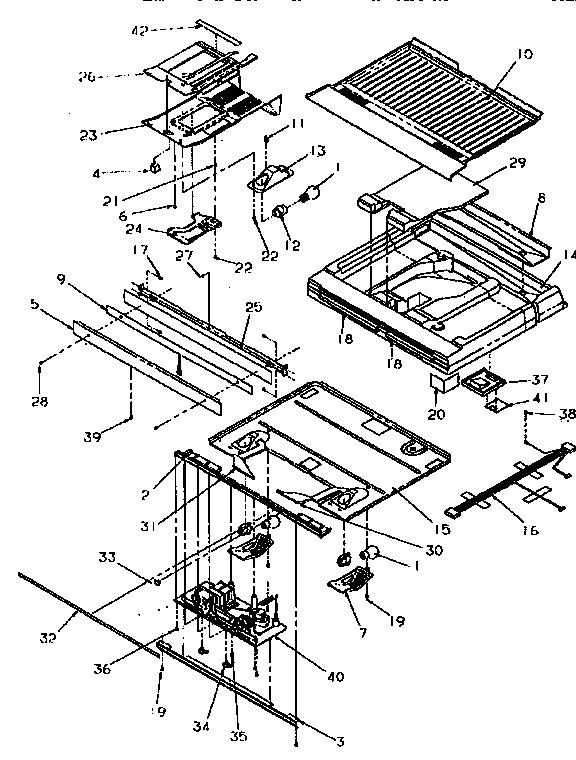 Divider Block Diagram and Parts List for TR21S4L-P1196102WL  Amana Refrigerator