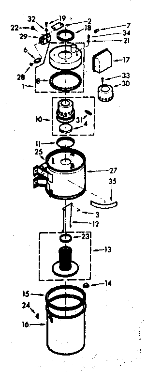 Vacuum Cleaner Parts Diagram and Parts List for 11640230  Kenmore Central Vacuum