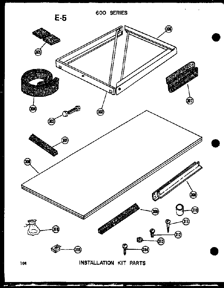 Section 16 Diagram and Parts List for 212-2JM P54655-65R Amana Air Conditioner