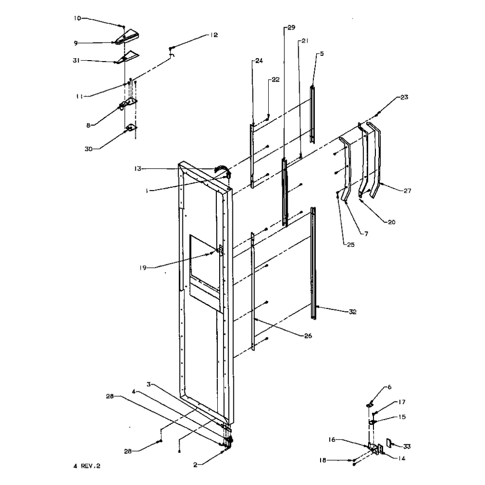 P K Package Air Conditioner Diagram and Parts List for PK4-1A P52776-25C Amana Air Conditioner