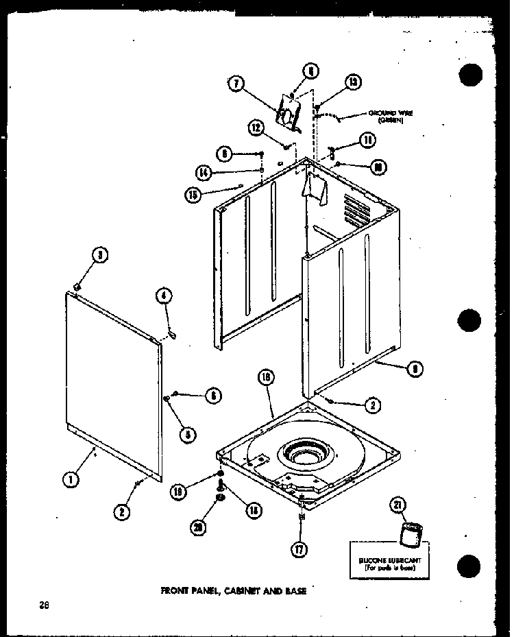 Section 13 Diagram and Parts List for TAA200 P75751-8W Amana Washer
