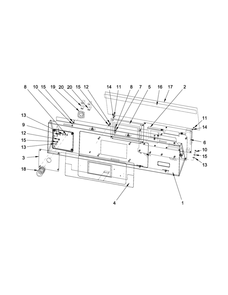 Control Panel Parts Diagram and Parts List for MXR40PNATS  Maytag Washer
