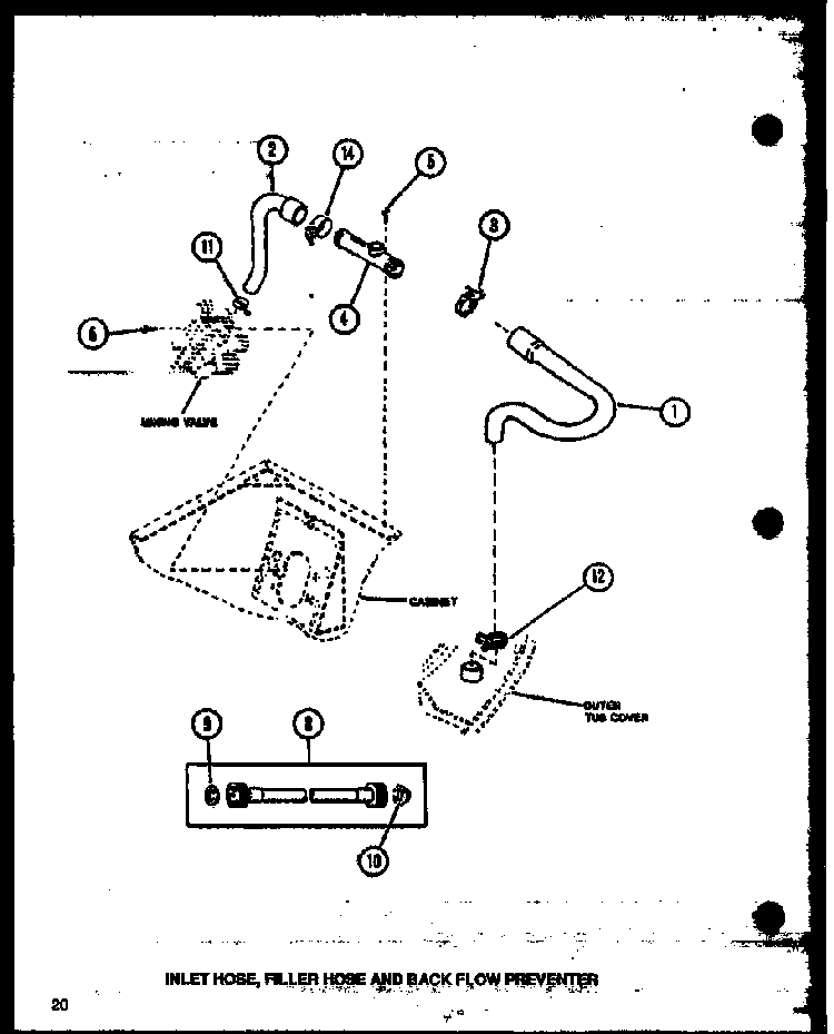 Section 17 Diagram and Parts List for LW3303W P1164316WW Amana Washer