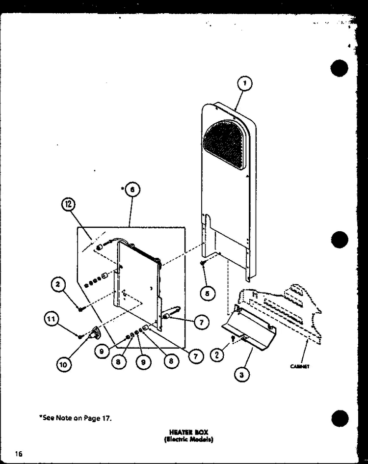 Section 1 Diagram and Parts List for LG2912 P7804826W Amana Dryer