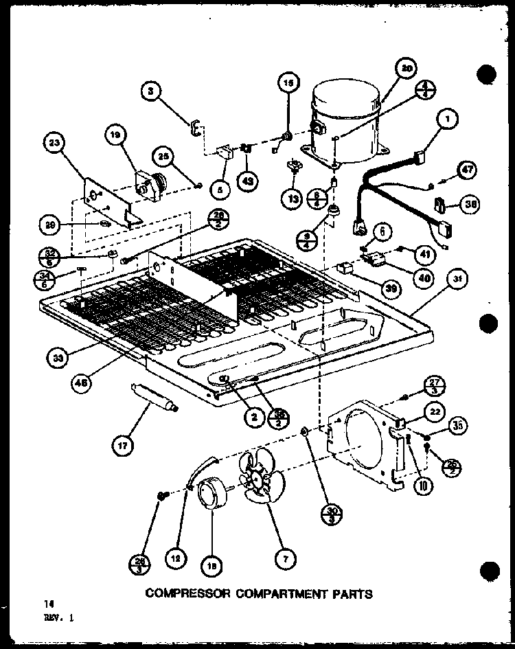 Section 11 Diagram and Parts List for BX20K-P7812503W  Amana Refrigerator