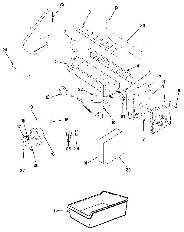 Optional Ice Maker Kit Diagram and Parts List for JRT196B MAJ55A Jenn-Air Refrigerator