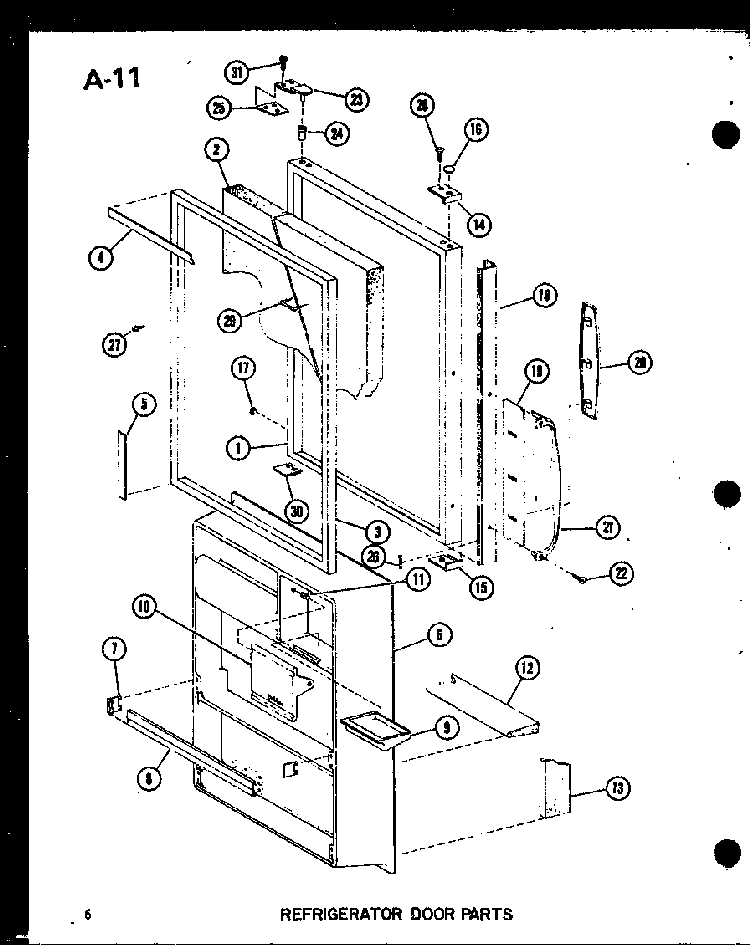 Section 4 Diagram and Parts List for ESBFC16B-P60235-16W  Amana Refrigerator