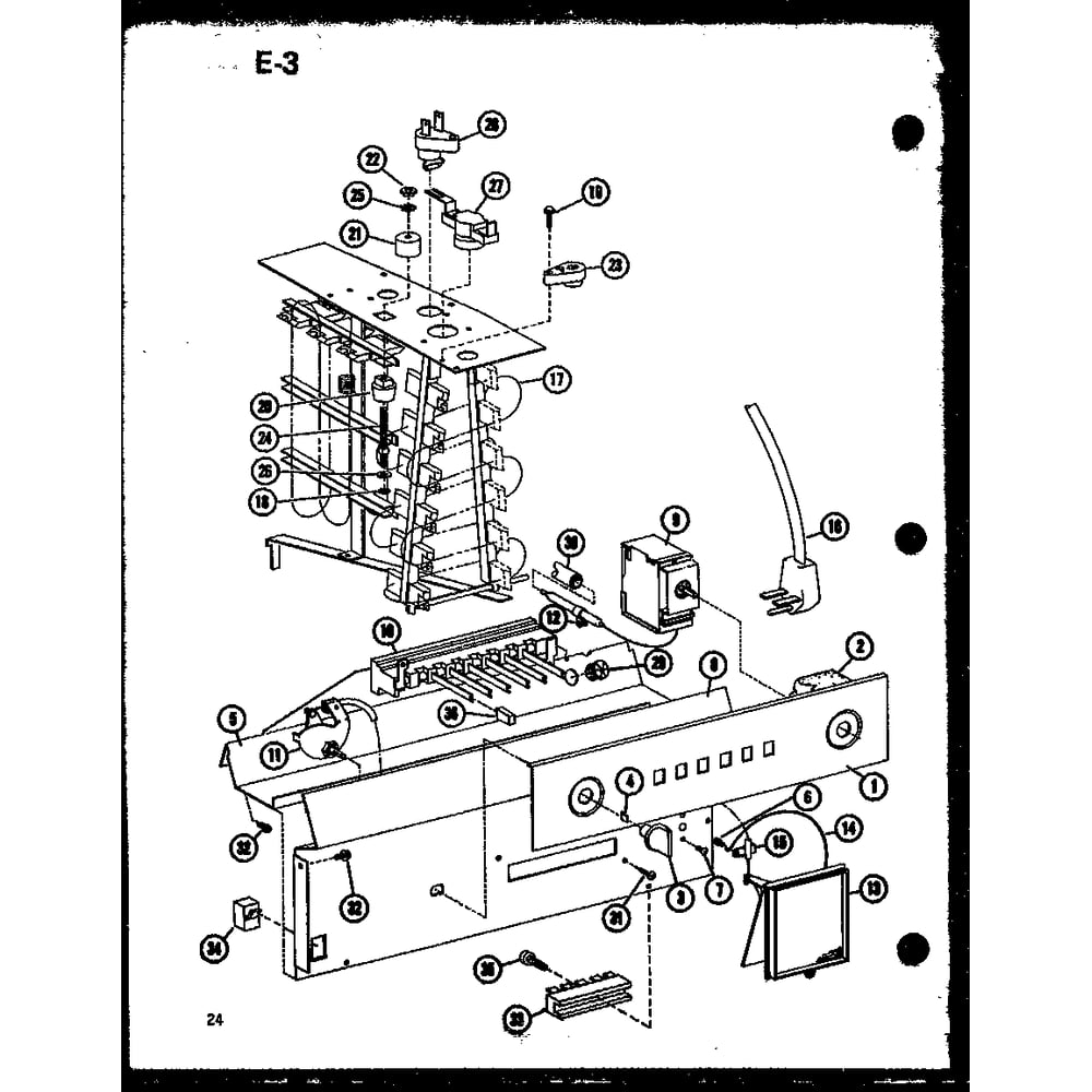 Diagram 18 Diagram and Parts List for 912-3E50A P68412-6R Amana Air Conditioner