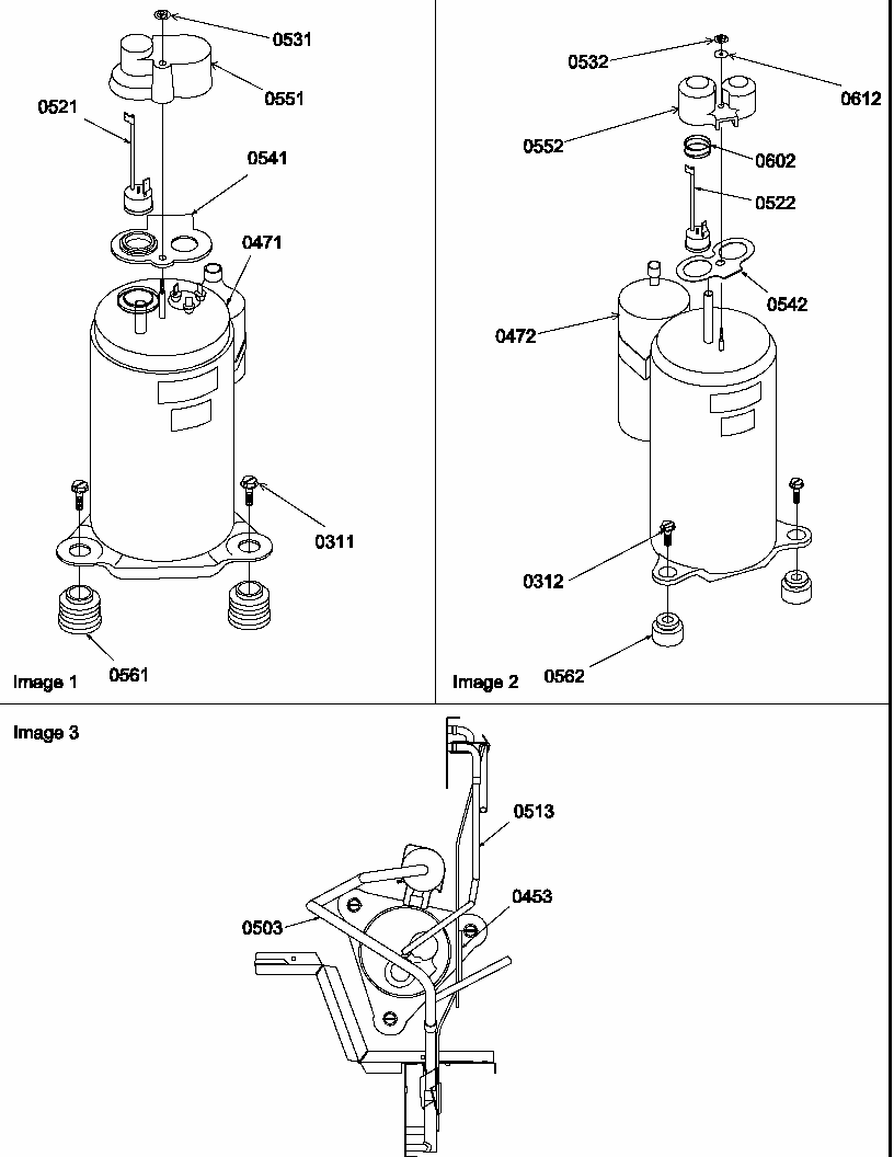 Compressor & Tubing Diagram and Parts List for 10C2MY-P1203101R  Amana Air Conditioner