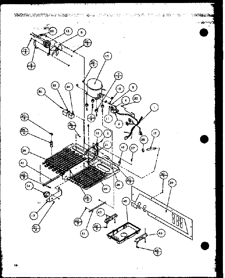 Compressor Diagram and Parts List for TX20QBG-P1111704WG  Amana Refrigerator
