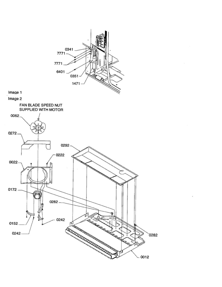 Machine Compartment Diagram and Parts List for TN21V2L-P1315907WL  Amana Refrigerator