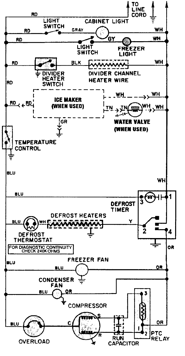 WIRING INFORMATION Diagram and Parts List for JRTF1960W  Jenn-Air Refrigerator