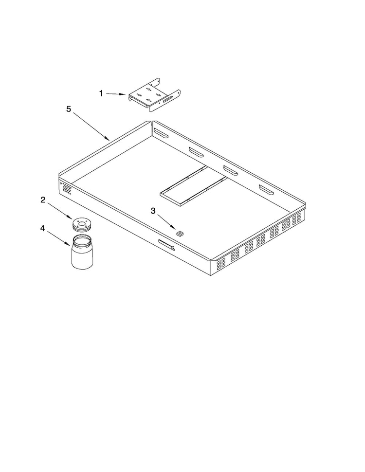 Burner Box Assembly Diagram and Parts List for JED8230ADW15  Jenn-Air Cooktop