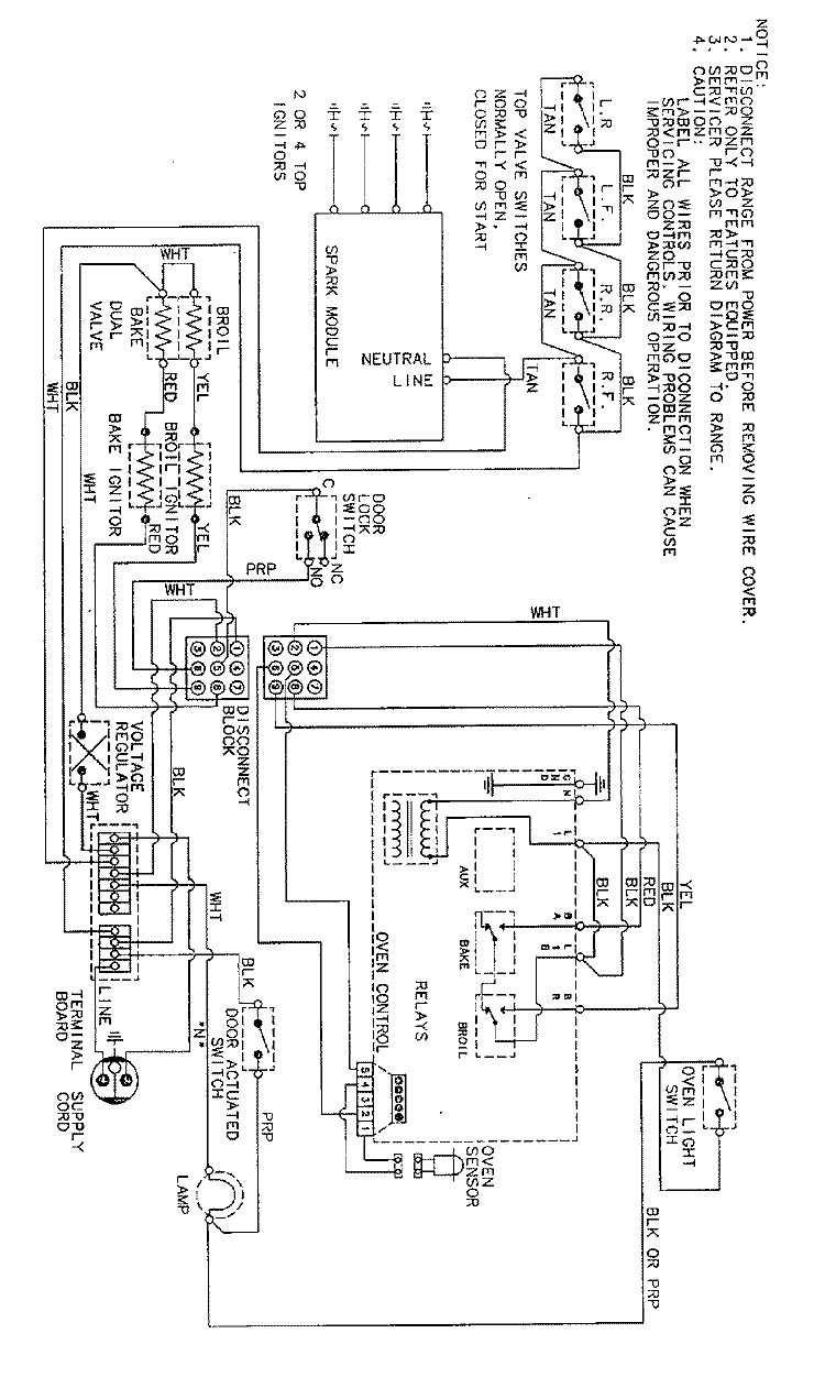 WIRING INFORMATION Diagram and Parts List for CRG9700CGE  Maytag Range