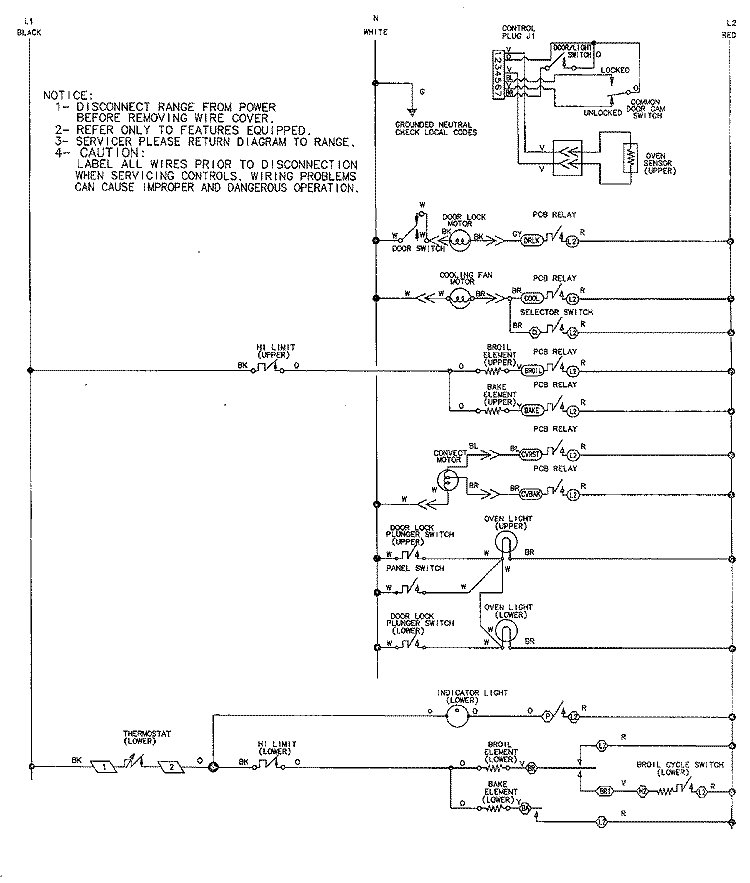 WIRING INFORMATION Diagram and Parts List for CWE7830ACE  Maytag Wall Oven