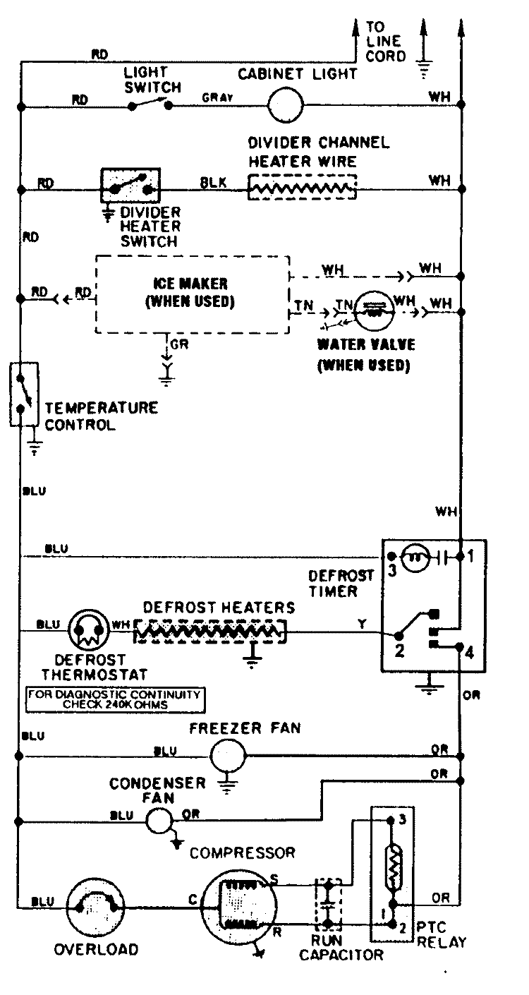 WIRING INFORMATION Diagram and Parts List for NT177PW  Norge Refrigerator