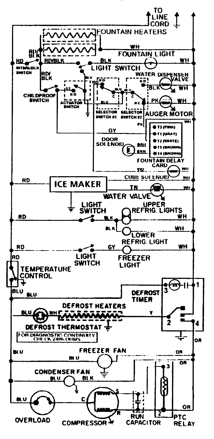 WIRING INFORMATION Diagram and Parts List for RSW2200EAM  Maytag Refrigerator