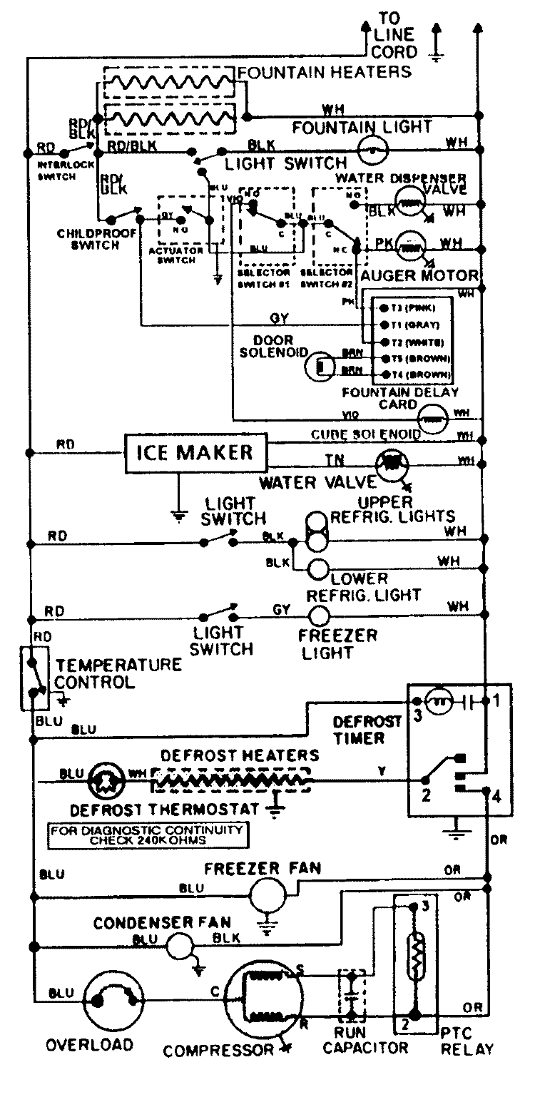 WIRING INFORMATION Diagram and Parts List for JRSD2790A  Jenn-Air Refrigerator