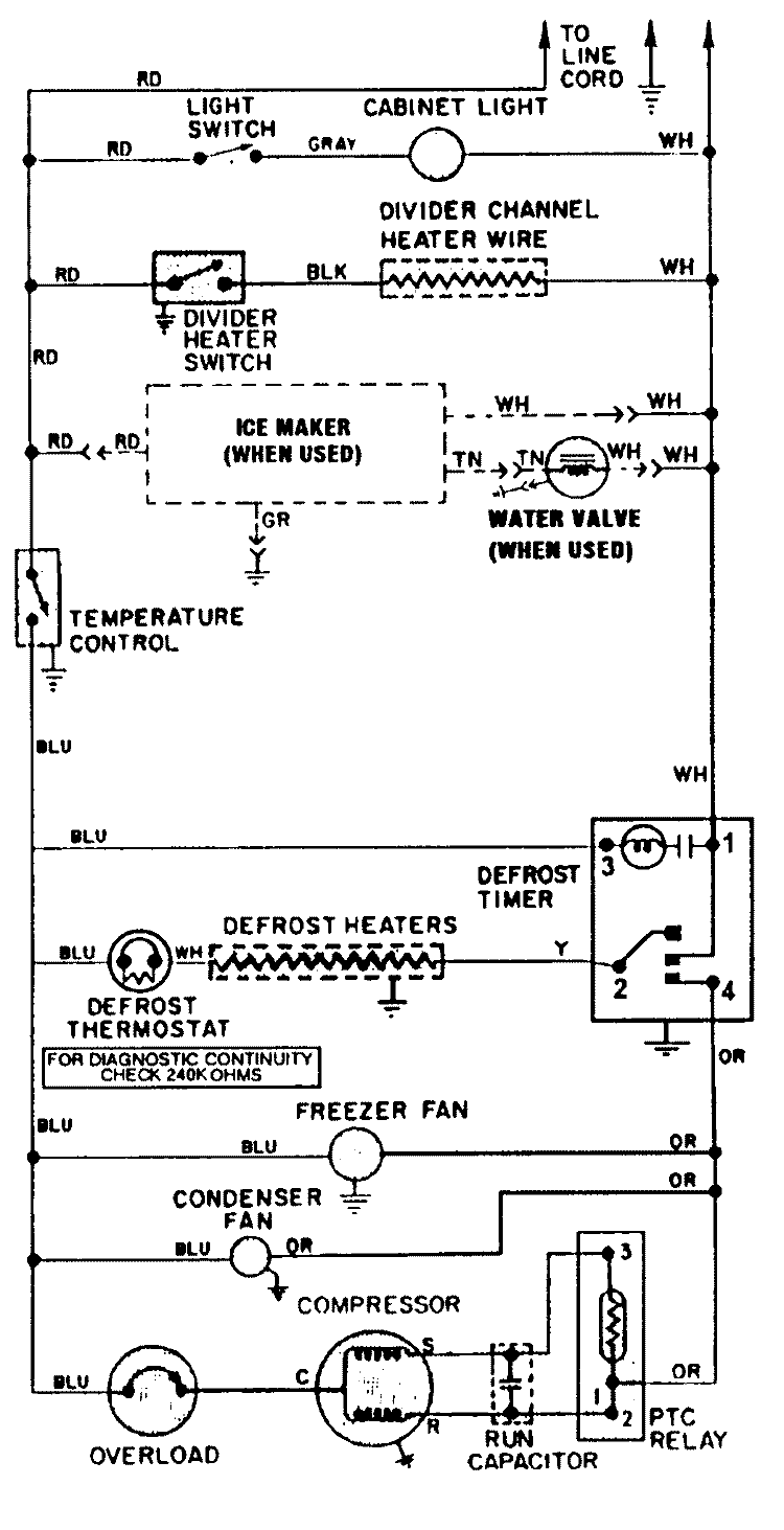 WIRING INFORMATION Diagram and Parts List for NT173PA  Norge Refrigerator