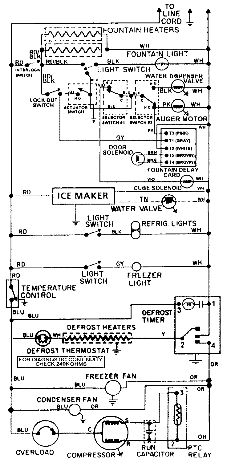 WIRING INFORMATION Diagram and Parts List for RCW2010DAE  Maytag Refrigerator