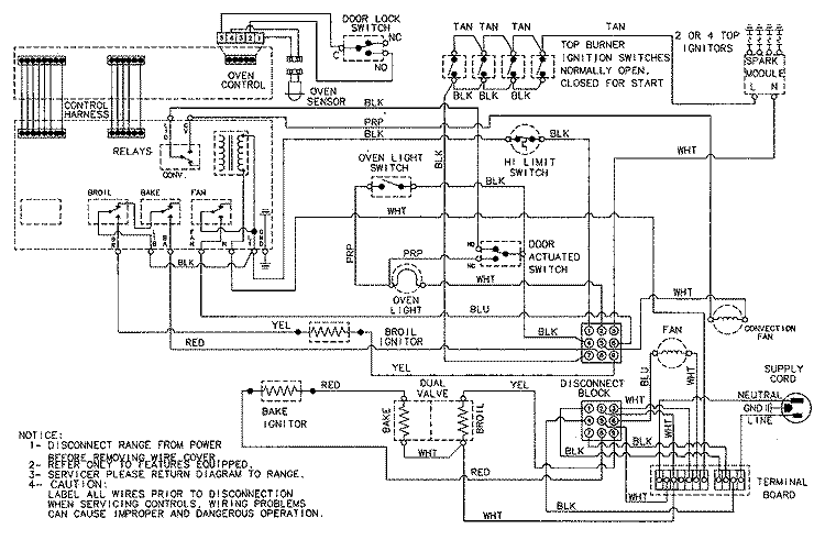 WIRING INFORMATION Diagram and Parts List for SCG20200B  Jenn-Air Range