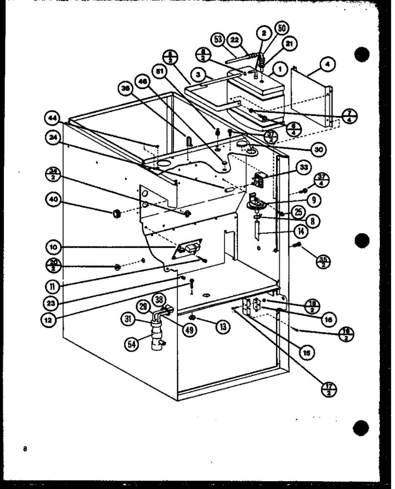 Diagram 3 Diagram and Parts List for EGHW100DC3 P6959002F Amana Furnace