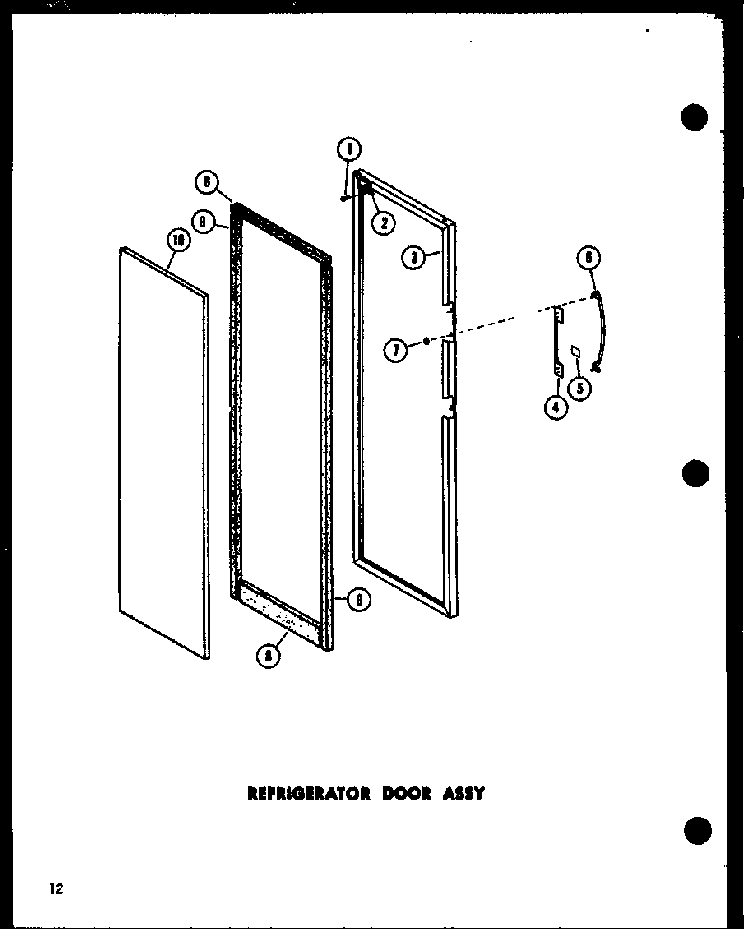 Section 11 Diagram and Parts List for SRI-22E-P74100-11W  Amana Refrigerator