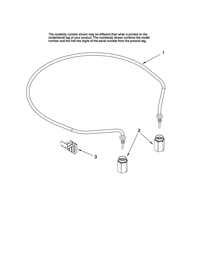 Heater Parts Diagram and Parts List for MDBH945AWB42  Maytag Dishwasher