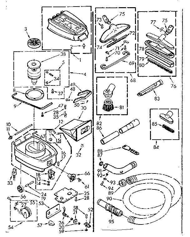Unit Parts Diagram and Parts List for 11620800  Kenmore Filters & Accessories