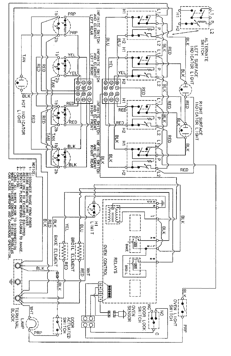 WIRING INFORMATION Diagram and Parts List for CRE9600CGE  Maytag Range