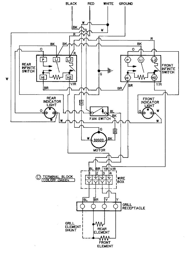 WIRING INFORMATION Diagram and Parts List for CVEX4100B  Jenn-Air Cooktop