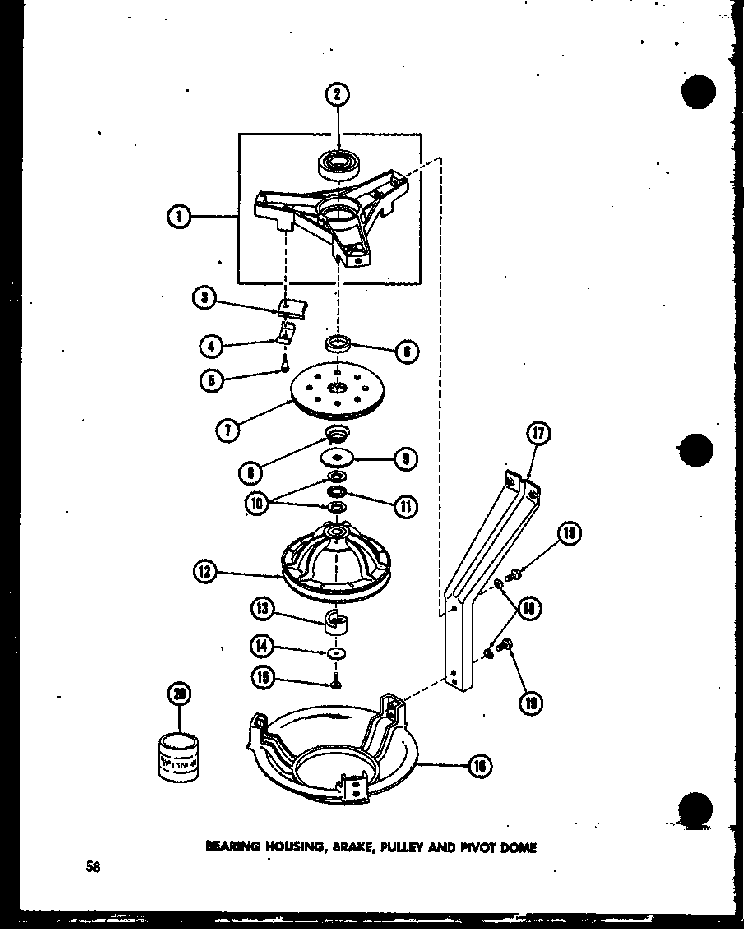Section 2 Diagram and Parts List for TAA200 P75751-8W Amana Washer