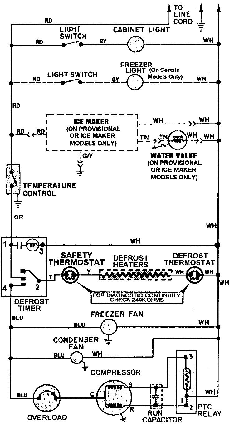 WIRING INFORMATION Diagram and Parts List for GT1511PXCA  Maytag Refrigerator