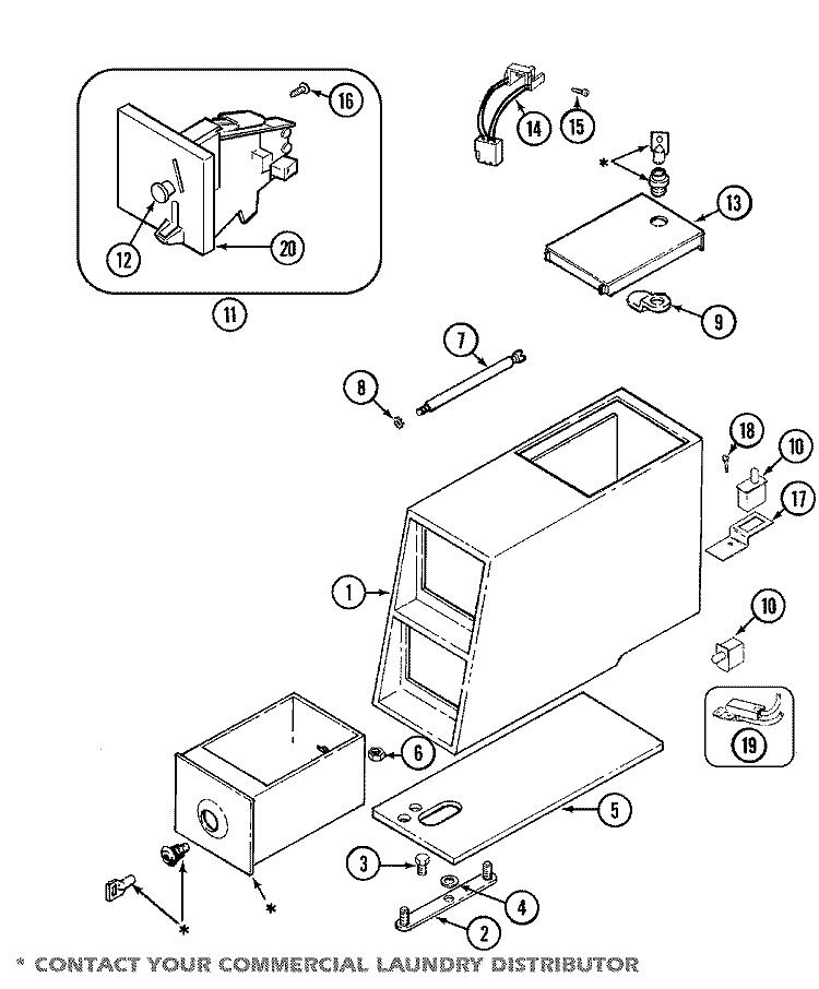 CONTROL CENTER (MAT12PDBAQ) Diagram and Parts List for MAT12PDBBQ  Maytag Washer