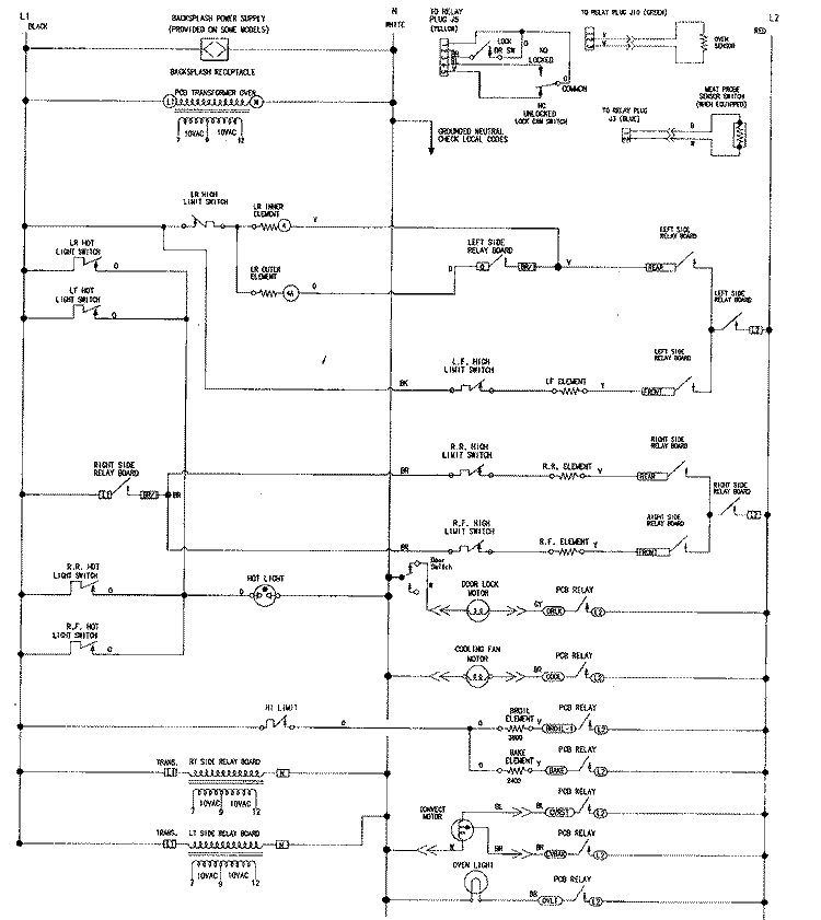 WIRING INFORMATION Diagram and Parts List for SCE70600B  Jenn-Air Range