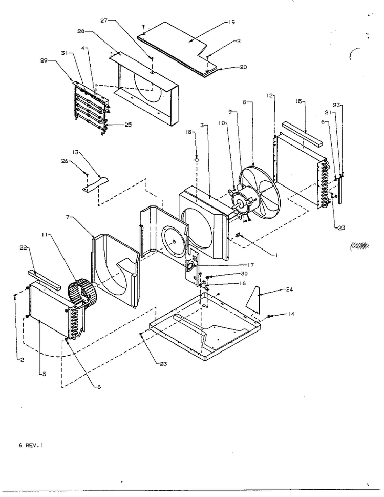 Air Conditioner Page 3 Diagram and Parts List for 5786  Amana Air Conditioner
