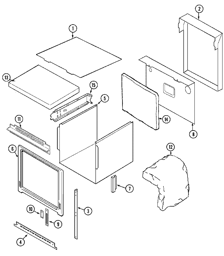 BODY (WW27430PF, PG, PK, PR, PU) Diagram and Parts List for WW27430PF  Jenn-Air Wall Oven
