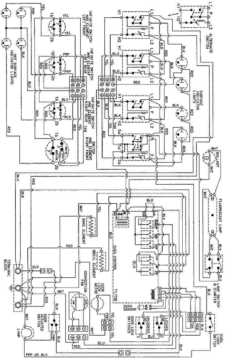 WIRING INFORMATION Diagram and Parts List for JER8750AAW  Jenn-Air Range