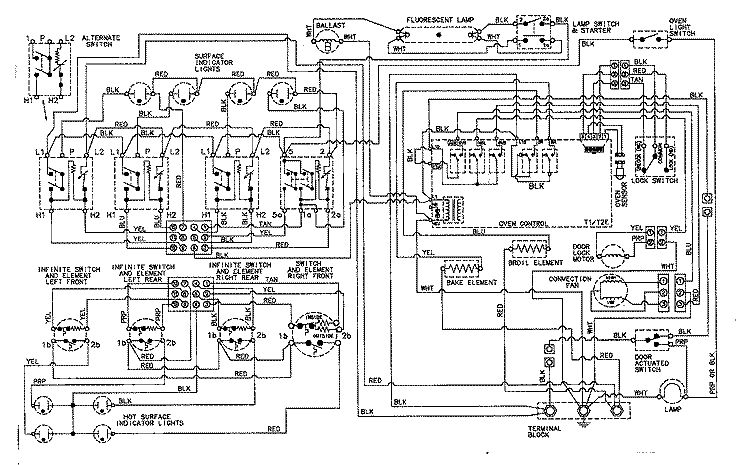 WIRING INFORMATION Diagram and Parts List for JER8750AAQ  Jenn-Air Range