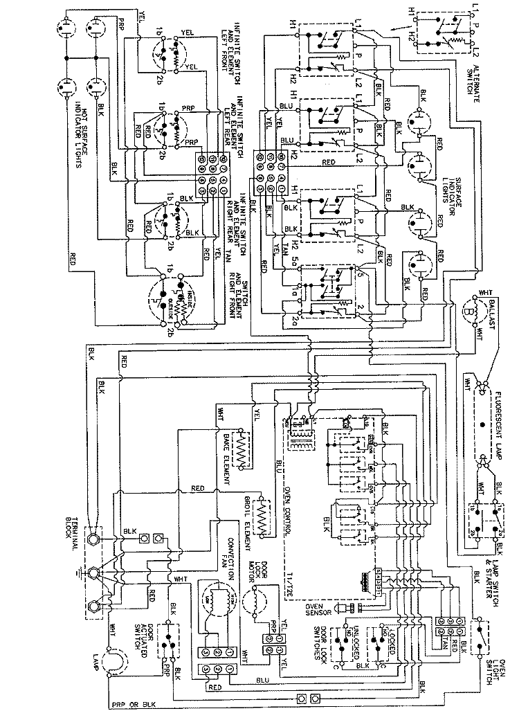 WIRING INFORMATION Diagram and Parts List for JER8850AAW  Jenn-Air Range