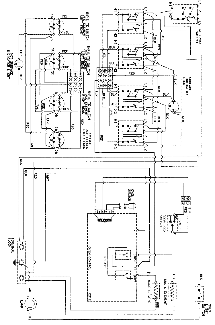 WIRING INFORMATION Diagram and Parts List for DCF4215AW  Amana Range