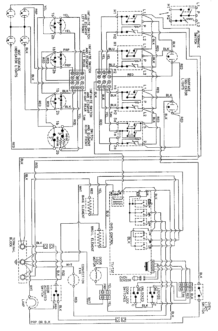 WIRING INFORMATION Diagram and Parts List for MER5870AAW  Maytag Range