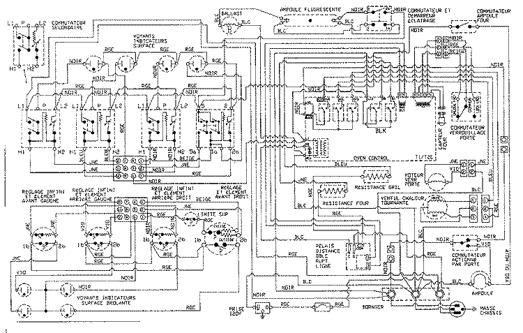 WIRING INFORMATION Diagram and Parts List for JER8850ACW  Jenn-Air Range