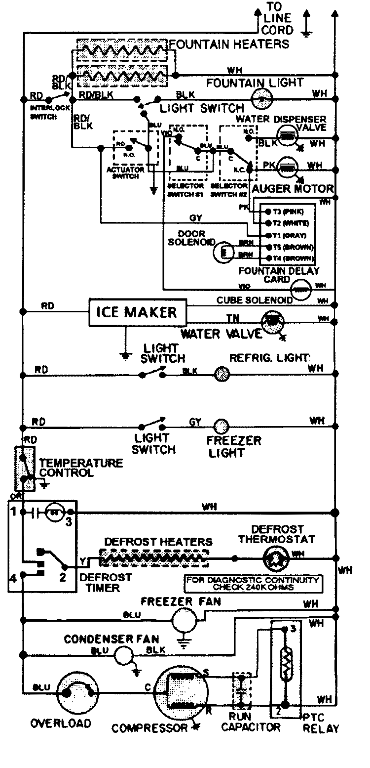 WIRING INFORMATION Diagram and Parts List for CSBS660D  Admiral Refrigerator