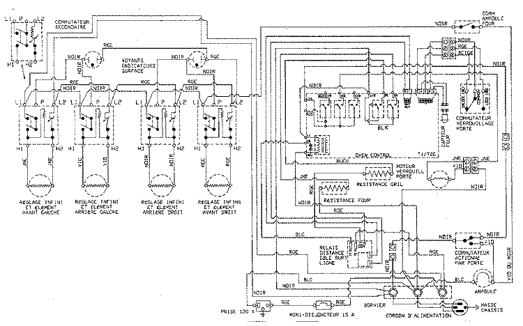 WIRING INFORMATION Diagram and Parts List for MER6770AAB  Maytag Range