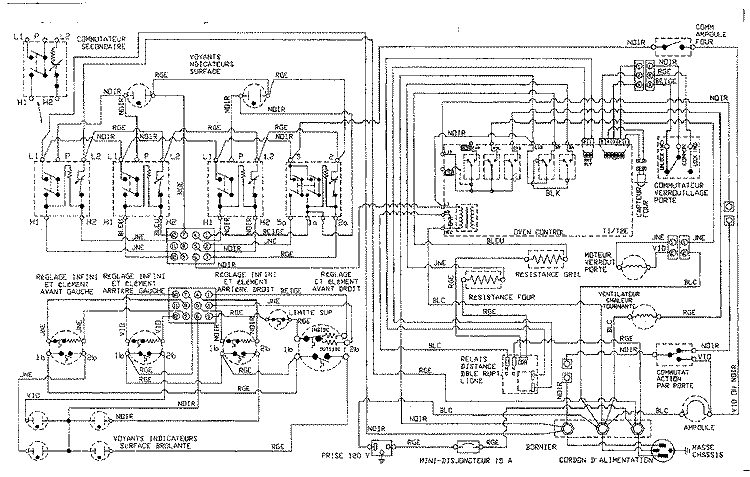 WIRING INFORMATION (FRC - SER 19&AFTER) Diagram and Parts List for MER5870ACB  Maytag Range