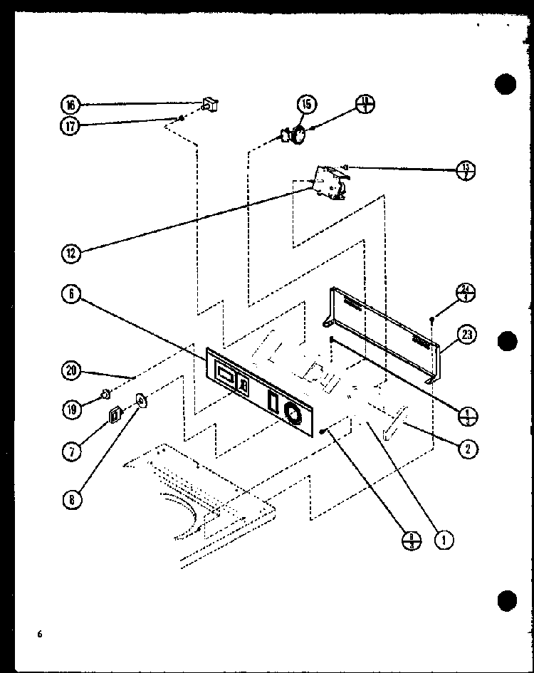 Section 5 Diagram and Parts List for LWD250 P7762107W Amana Washer