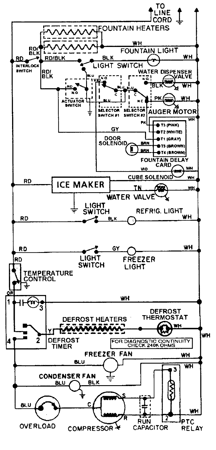 WIRING INFORMATION Diagram and Parts List for GS24C6C3EA  Maytag Refrigerator